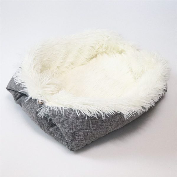 Foldable Washable Pet Dog Cat Sleeping House Nest Plush Pet Dog Bed Winter Warm Pets Bed Soft Mats House