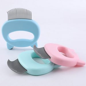 Pet Massage Brush Shell Shaped Handle Pet Grooming Massage Tool To Remove Loose Hairs Only For Cats New