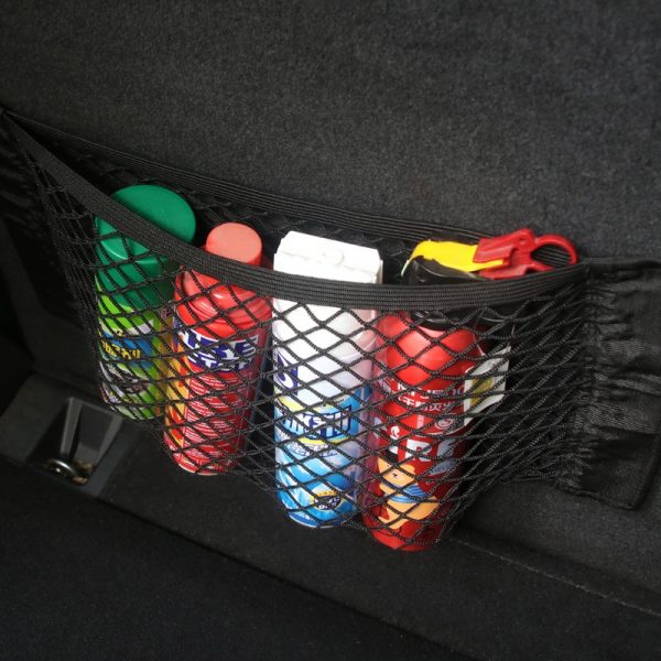 Elastic Car Pet Barrier Mesh Car Back Seat Safety Travel Children Isolation Net Nylon Barrier Fence Pets Dog Anti-collision Mesh