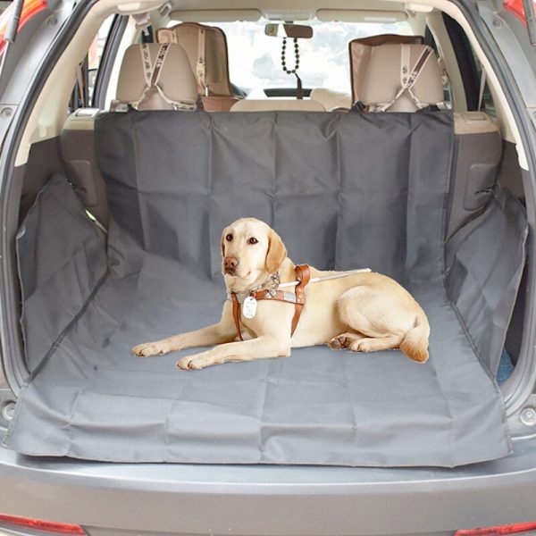 SUV Dog Car Trunk Mat Dog Car Seat Cover Pet Car Mat Printed Black Waterproof Oxford Cloth Pet Pad Dog Car Mat Pads