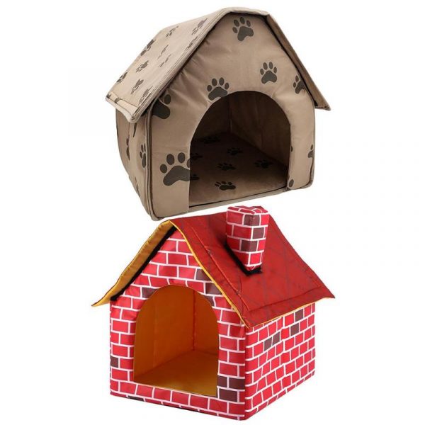 Portable Dog House Foldable Winter Warm Pet Bed Nest Tent Cat Puppy Kennel Pet Bed Nest Tent