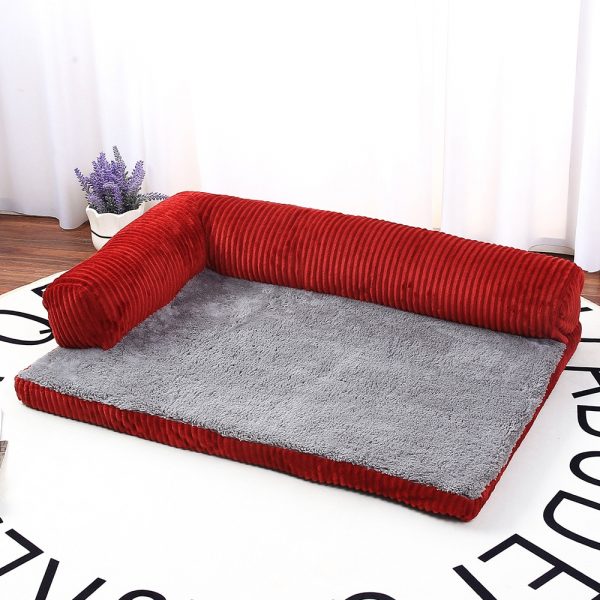 Dog Bed Soft Pet Cat Dog Sofa Beds Big Dog Kennel Cushion Mat Puppy German Shepherd L Shaped Couch For Large Small Dogs