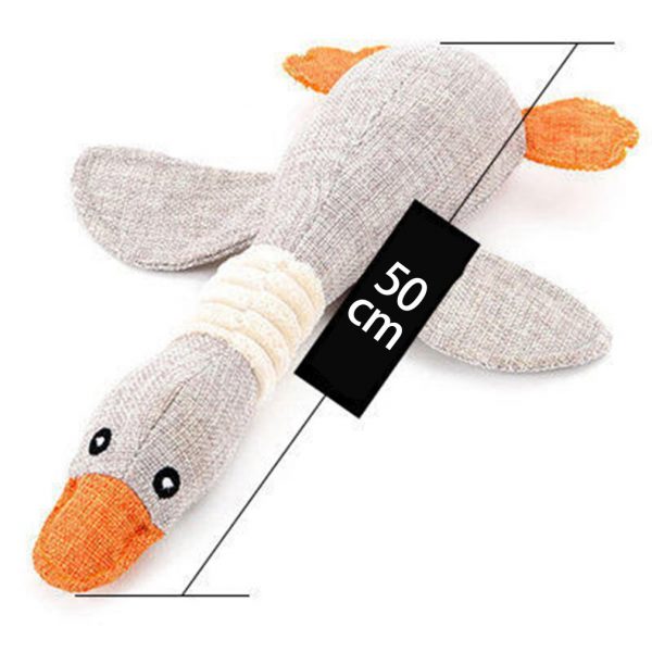 Dog Squeak Toys Wild Goose Sounds Toy Cleaning Teeth Puppy Dogs Chew Supplies Training Supplies Dog Educational Plush Toys 30cm