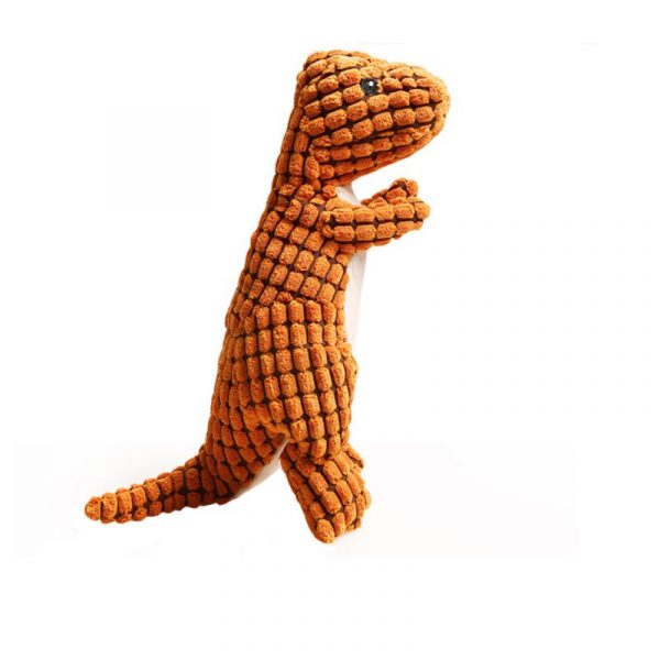 2020 New Pet Dinosaur Shape Plush Chew Molar Squeaky Toys For Dogs Puppy Toys Brush Dog Teeth Pet Cotton Rope Toy High Quality