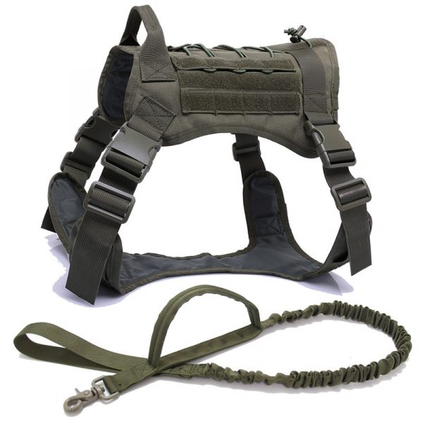 Military Tactical Dog Harness Front Clip Law Enforcement K9 Working Pet Dog Durable Vest For Small Large Dogs German Shepherd