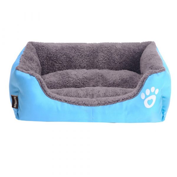 S-3XL Large Pet Cat Dog Bed MultiColor Warm Cozy Dog House Soft Paw Pattren Dog Baskets Mat Autumn Winter Waterproof Kennel