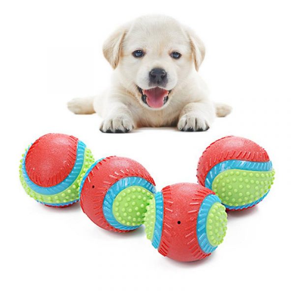 New 1pc Magic Mini Pet Dog Toys Toy Funny Interactive Ball Dog Chew Toy For Dog Tooth Clean Ball Of Food Extra-tough Rubber Ball