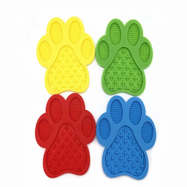 Mat For Dogs Cats Slow Food Bowls New Pet Dog Feeding Food Bowl Silicone Dog Feeding Lick Pad Dog Slow Feeder Treat