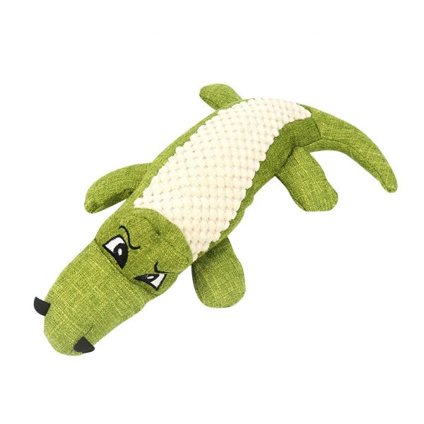 Pet Dog Toy Linen Plush Animal Toy Dog Chew Squeaky Noise Cleaning Teeth Toy Teeth Supplies Toy Tough Interactive Doll 1PC#30