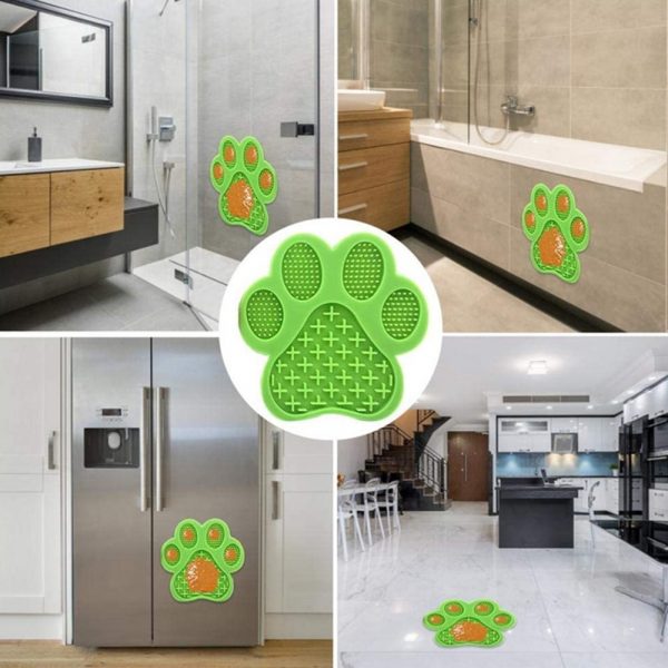 Mat For Dogs Cats Slow Food Bowls New Pet Dog Feeding Food Bowl Silicone Dog Feeding Lick Pad Dog Slow Feeder Treat