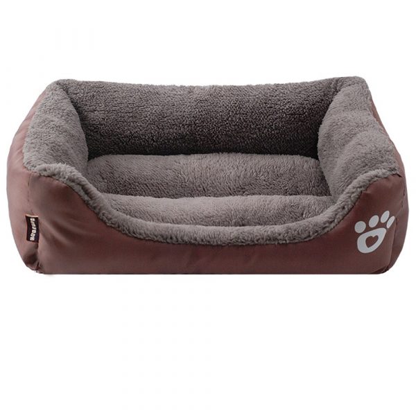 S-3XL Large Pet Cat Dog Bed MultiColor Warm Cozy Dog House Soft Paw Pattren Dog Baskets Mat Autumn Winter Waterproof Kennel