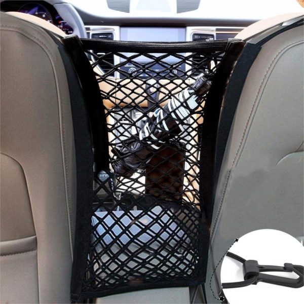 Elastic Car Pet Barrier Mesh Car Back Seat Safety Travel Children Isolation Net Nylon Barrier Fence Pets Dog Anti-collision Mesh