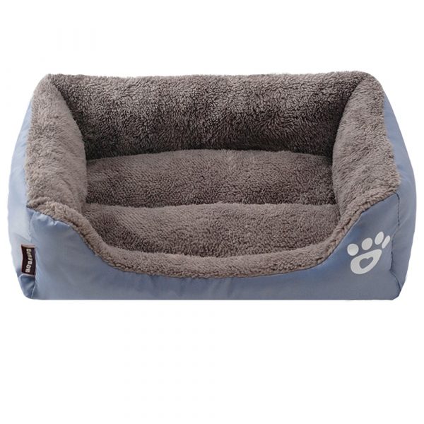 S-3XL Large Pet Cat Dog Bed MultiColor Warm Cozy Dog House Soft Paw Pattren Dog Baskets Mat Autumn Winter Waterproof Kennel