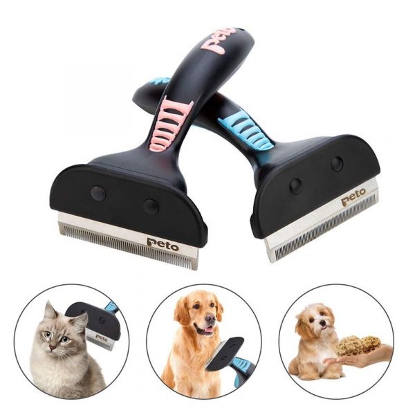 Pet Shedding Hair Removal Comb Cat Dog Grooming Brush Tools Hair Finishing Trim Brusher Hair Cleaner For Dogs Cats Pet Supplies