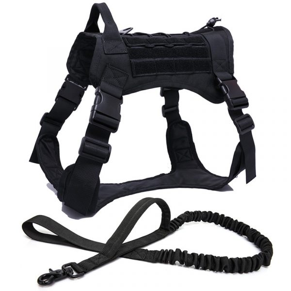 Military Tactical Dog Harness Front Clip Law Enforcement K9 Working Pet Dog Durable Vest For Small Large Dogs German Shepherd