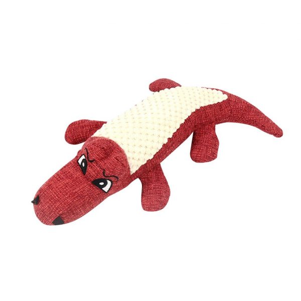 Pet Dog Toy Linen Plush Animal Toy Dog Chew Squeaky Noise Cleaning Teeth Toy Teeth Supplies Toy Tough Interactive Doll 1PC#30