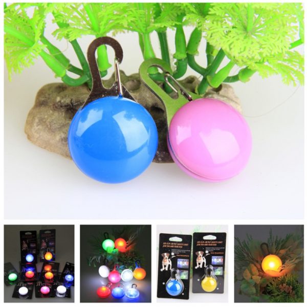 1 Pcs LED Pet Dog Collar Pendant Night Safety Glowing Pendant Luminous Night Light Collar Pedant Pet Supplies Dog Accessories