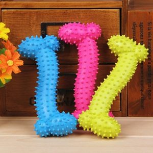 Pet Dog Toys Resistant To Bite Bone Dog Puppy Molars Rubber Ball Play For Teeth Training Thermal Plastic Rubber TPR