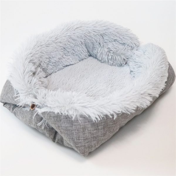 Foldable Washable Pet Dog Cat Sleeping House Nest Plush Pet Dog Bed Winter Warm Pets Bed Soft Mats House