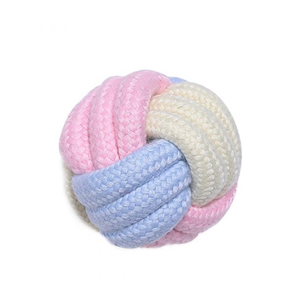 1pc Pets Dogs Pet Toys Cotton Rope Supplies Pet Dog Puppy Cotton Chew Knot Toy Durable Braided Bone Rope Funny Tool