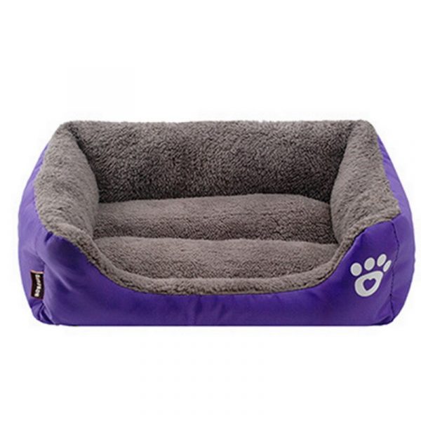 S-3XL Large Pet Cat Dog Bed MultiColor Warm Cozy Dog House Soft Paw Pattren Dog Baskets Mat Autumn Winter Waterproof Kennel