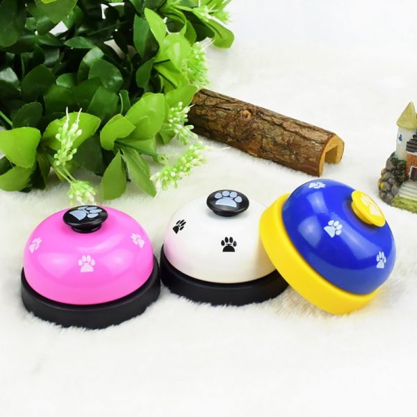 New Interactive Pet Dog Training Bell Squeak Toys Pet Call Bell Toy For Dog Cat Kitten Dog Puppy Food Feed Reminder Tool