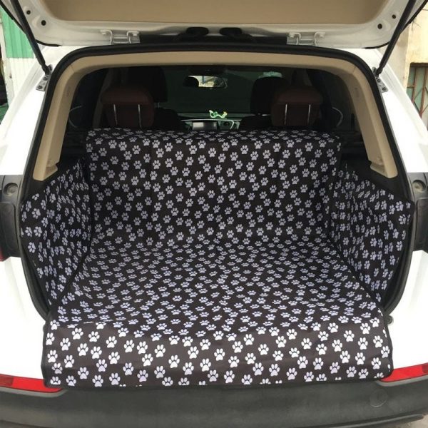 SUV Dog Car Trunk Mat Dog Car Seat Cover Pet Car Mat Printed Black Waterproof Oxford Cloth Pet Pad Dog Car Mat Pads