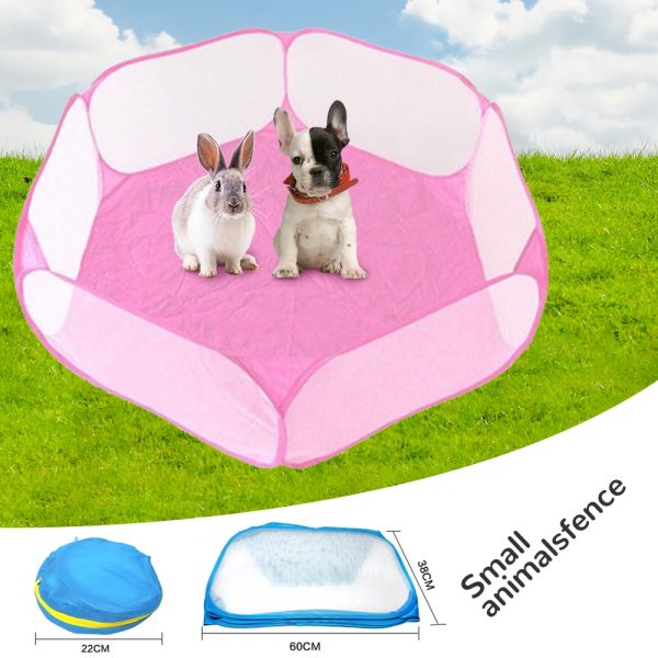 Pet Bed Small Animals Breathable Folding Fence Portable Small Pet Tent Playpen For Hamster Cat Guinea Pig