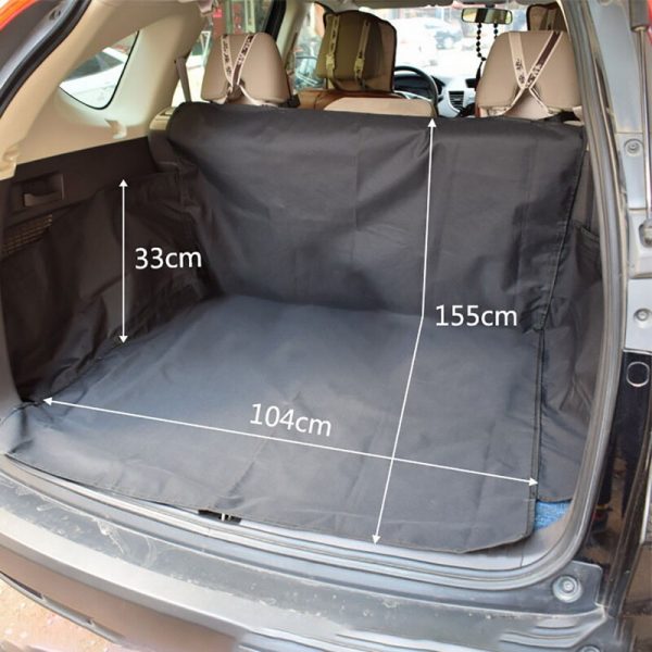 SUV Dog Car Trunk Mat Dog Car Seat Cover Pet Car Mat Printed Black Waterproof Oxford Cloth Pet Pad Dog Car Mat Pads