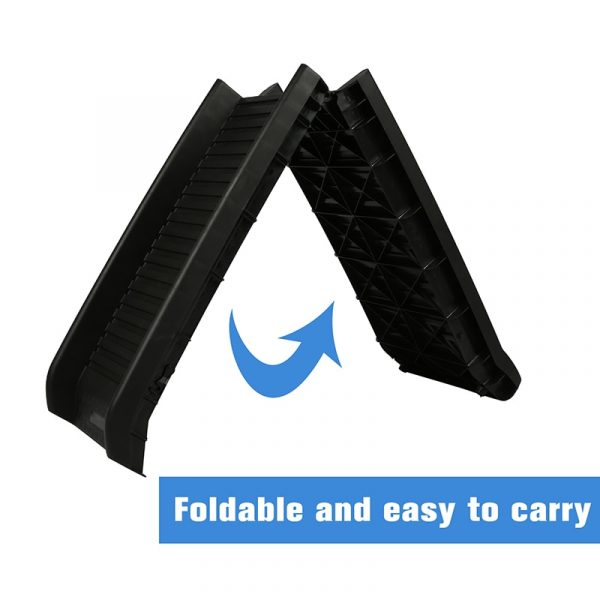 Folding Portable Pet Ramp Gear for Dogs Cats Durable Lightweight Pet Supports Up to 150 Lb