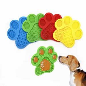 Mat For Dogs Cats Slow Food Bowls New Pet Dog Feeding Food Bowl Silicone Dog Feeding Lick Pad Dog Slow Feeder Treat