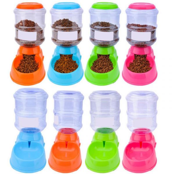 3.5L Plastic Pet Drinkers Cat Dog Automatic Feeder Drinking Animal Pet Food Container Water Bowl for Pets Dog Automatic Drinkers