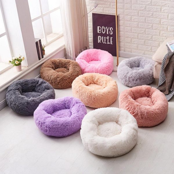 Long Plush Pet Cat Dog Kennel Bed Washable Cat House Sofa Bed for Dog Chihuahua Dog Basket Puppy Pet Bed Dropshipping 40-100cm