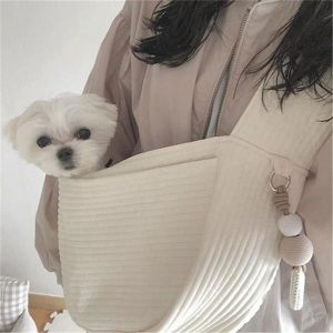 Dog Single-shoulder Travel Carrier Pet Handmade Bag Small Pet Outdoor Travel Handbag Sling Comfort Travel Tote Shoulder Backpack