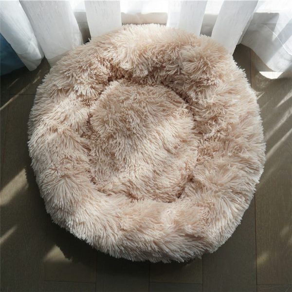 Dog Bed Super Soft Washable Long Plush Pet Kennel Deep Sleep Dog House Velvet Mats Sofa For Dog Basket Pet Cat Bed Drop shipping