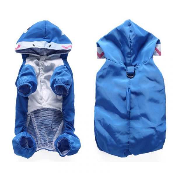 Summer Dog Rain Coats Waterproof Clothes Jacket Dog Jumpsuit Cute Pets Raincoat for Dog Small Large Raincoat Clothing Puppy Coat