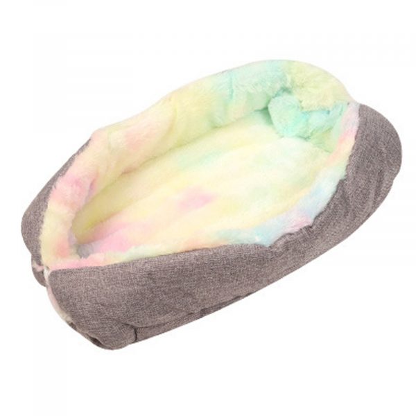 Foldable Washable Pet Dog Cat Sleeping House Nest Plush Pet Dog Bed Winter Warm Pets Bed Soft Mats House