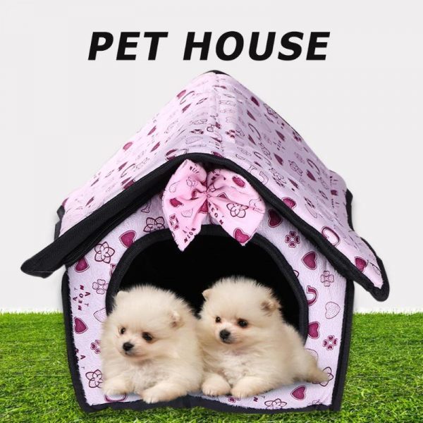 Pet Dog Bed Foldable Dog House Small Footprint Pet Bed Tent Cat Kennel Indoor And Outdoor Portable Travel Convenient Supplies