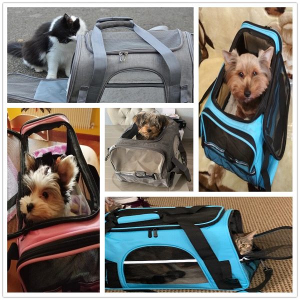 Dog Carrier Bags Portable Pet Cat Dog Backpack Breathable Cat Carrier Bag Airline Approved Transport Carrying For Cats Small Dog