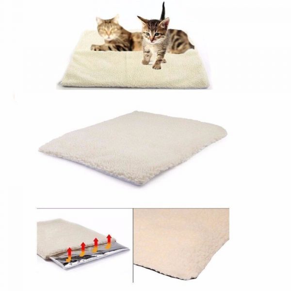 Dog Self Heating Pad Pet Warming Cushion Bed For Medium Large Dogs And Cats Reflects Pets Own Thermal With Zipper Washable Home