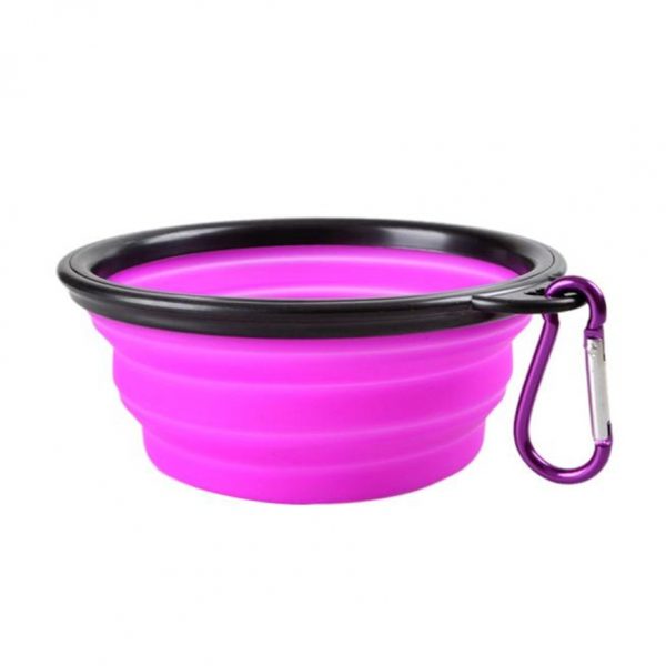 Dog Travel Bowl Portable Foldable Collapsible Pet Cat Dog Food Water Feeding Travel Outdoor Bowl Oct#2