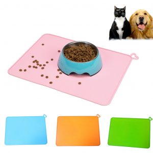 Silicone Pet Feeding Mat Non Slip Pet Food Placemat For Dog Cat Waterproof Non-slip Table Mat Cover Antiskid Heat-insulated