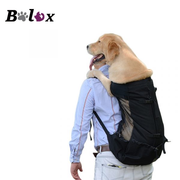 Breathable Pet Dog Carrier Bag for Large Dogs Golden Retriever Bulldog Backpack Adjustable Big Dog Travel Bags Pets Products