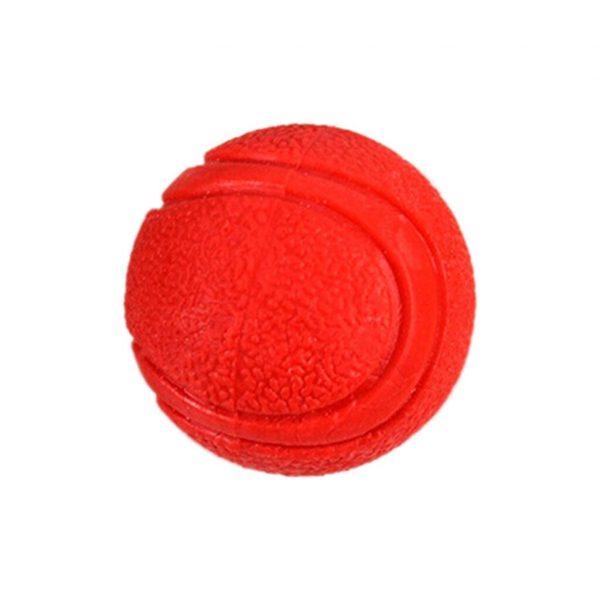 6/7Cm Pet Dog Training Toy Ball Indestructible Solid Rubber Ball Chew Play Bite Toy With Carrier Rope Bite Sales Y1