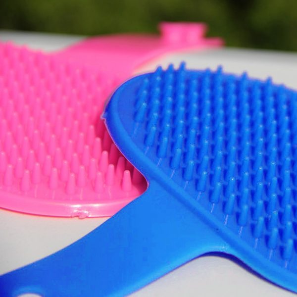 Pet Dog Cat Bath Brush Comb Rubber Glove Hair Fur Grooming Massaging Massage Kitchen Cleaning Gloves pets Silicone Washing Glove