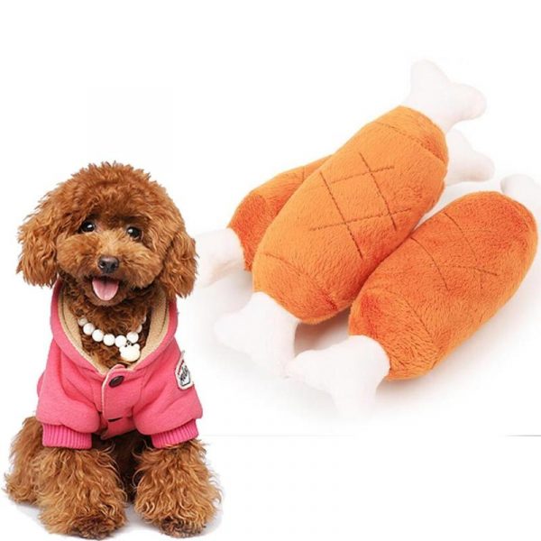 1PC Bones Shape Plush Sound Chew Toys for Cat Dog Puppy Interactive Toy Funny Playing Dog Products