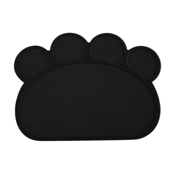 Creative Dog Footprint-shaped Pet Feeding Mats Non-slip Pet Dogs Cats Bowl Mat Pad Food Water Bottle Feeding Placemat Pet