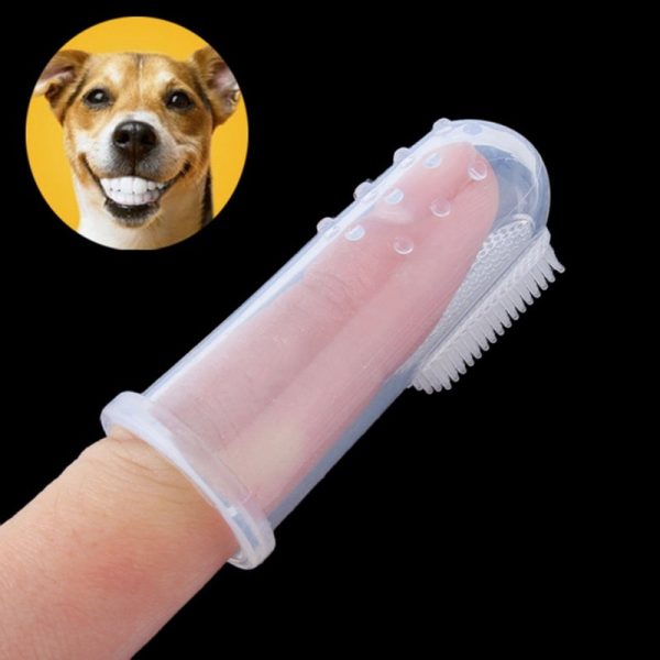 Supplies Toothbrush Teeth Cleaning Brush Pet Cat dog Care Latex