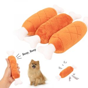 1PC Bones Shape Plush Sound Chew Toys for Cat Dog Puppy Interactive Toy Funny Playing Dog Products