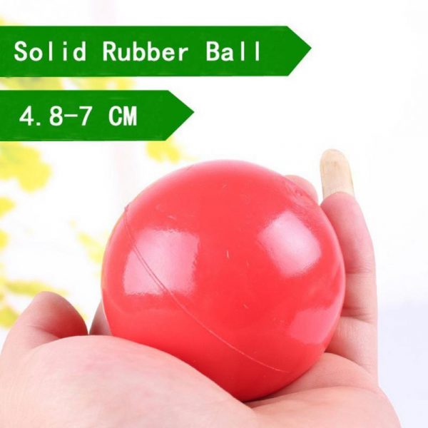 Super Toughness Pet Molar Bite Resistant Training Chew Toy Non-toxic Solid Natural Rubber Bouncing Ball For Dog Cat